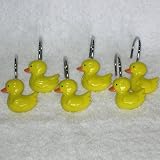 Yellow Ducky Shower Curtain By Carnation