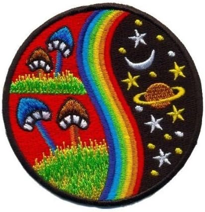 Mushroom Hippie Boho Retro Pot Lsd Love Peace Applique Iron Patch