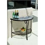Star Julep 39 Inch Half Moon Console Table