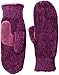 Isotoner Women's Chenille Mittens with Boomerang Palm Patch and Microluxe Lining