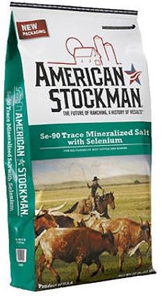 41028S American Stockman Selenium Silver Salt Pet Supplement, 50-Pound