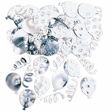 Konfetti 'Party Ballons', silber, 14 g