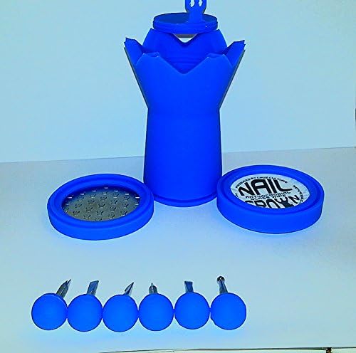 The Nail Crown All- in-One Color Changing Silicone Container (Electric Blue)