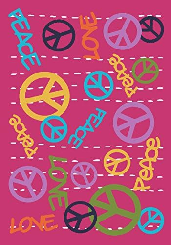 Kids Childrens Area Rug 4' 5" X 6' 3" - Nice Size - Printed Area Rug with Non Skid Backing 53" By 75"