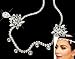 WIIPU Celebrity wedding Rhinestone hairband Elastic hair band headchain kim rhinestone head chain(WIIPU-C171A)