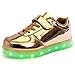 SLEVEL LED Light Up Shoes USB Flashing Sneakers for Kids Boys Girls