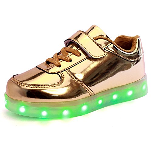 SLEVEL LED Light Up Shoes USB Flashing Sneakers for Kids Boys Girls