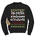 Expression Tees Strange Merry Christmas Ugly Holiday Crewneck Sweatshirt
