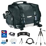 New Original Canon 200DG Digital Camera Gadget Bag (Black) + 8GB SDHC Memor ....