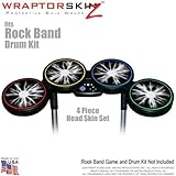 Lightning White Skin by WraptorSkinz fits Rock Band Drum Set for Nintendo W ....