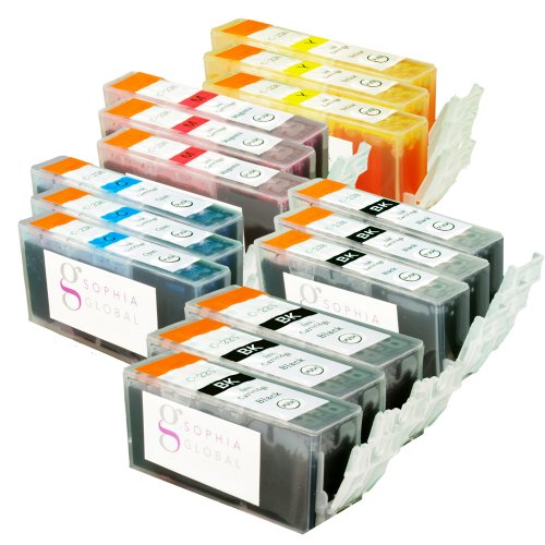 Sophia Global Compatible Ink Cartridge Replacement for Canon PGI-225 CLI-226 (3 Large Black, 3 Small Black, 3 Cyan, 3 Magenta, 3 Yellow)