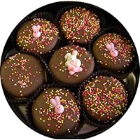 Chocolate Dipped Oreo Cookies Decorated for Easter with Easter Bunnies, Easter Eggs, Easter Gift