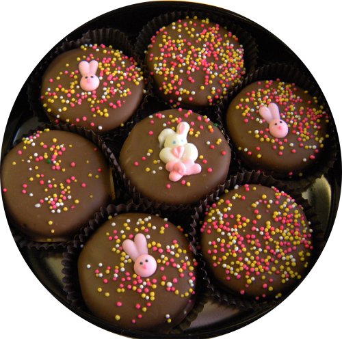 Chocolate Dipped Oreo Cookies chocolate easter bunny funny. Chocolate Dipped Oreo Cookies