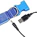 ILLUMISEEN LED Dog Collar USB Rechargeable - Bright & High Visibility Lighted Glow Collar for Pet Night Walking -Weatherproof, in 6 Colors & 6 Sizes (Pink Large)