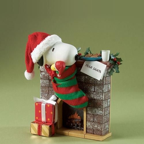 Department 56 Possible Dreams Clothique Peanuts - By the Chimney with Care Figurine