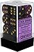 Gemini 4 16mm D6 Black Purple with Gold Dice (12)