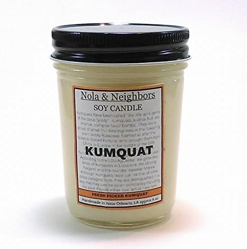 Kumquat scented soy candle - 50+ hour burn time Gift wrap and messaging available