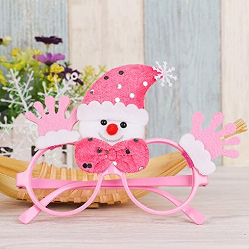 Miaoben Adorable Fun Party Favors Birthday Loot Bags Gifts Prize Christmas Glasses (bighand&amp;snowman)