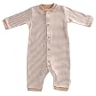 Tadpoles Double-Knit Footless Snap Romper - Cocoa