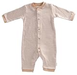 Tadpoles Organic Double Knit Cotton Footless Snap Front Romper