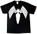 Search : Marvel Spider-man Venom Logo Black T-shirt