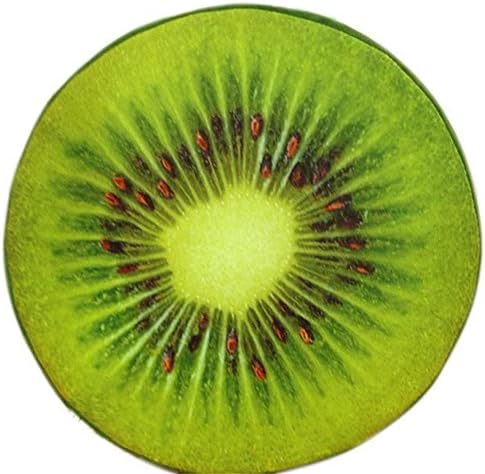 ROOMZOOM 3D Vivid Plush Foam Fruit Pillow Back Cushion Office Chair Sofa Bed Decor Kiwi