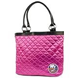 NHL New York Islanders Pink Quilted Tote