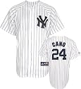 Robinson Cano Jersey: Adult 2009 Majestic Home Pinstripe Replica #24 New York Yankees Jersey