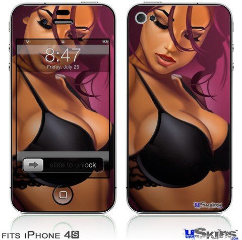 iPhone 4S Skin - Violeta Pin Up Girl
