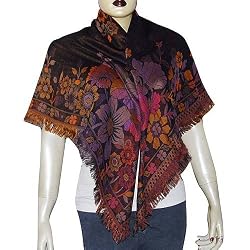 Womens Scarves Square Wool Accessory 44 x 44 inches (sjmwr091)
