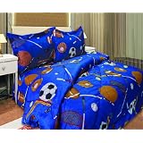 Full Microfiber Kids Sports Comforter Set