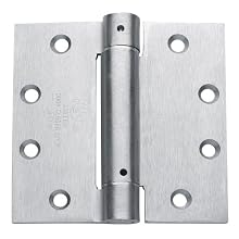 Global CPS4545-26D-M Commercial Grade, Full Mortise Spring Hinge, Brushed Chrome