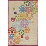 Hipster Ivory Kids Rug Size
