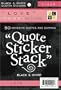 Diecuts With A View Black and White 4-3/8 Inch by 7 Inch 10 Sheets Clear Sticker Quote Stack, Love
