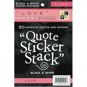 Diecuts-With-A-View-Black-and-White-4-3-8-Inch-by-7-Inch-10-Sheets-Clear-Sticker-Quote-Stack-Love
