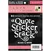 Diecuts With A View Black and White 4-3/8 Inch by 7 Inch 10 Sheets Clear Sticker Quote Stack, Love
