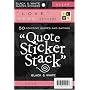 Diecuts With A View Black and White 4-3/8 Inch by 7 Inch 10 Sheets Clear Sticker Quote Stack, Love