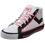 Pony Women's Feed The Cat Mid Sneaker,White/Black/Pink,6.5 M US
