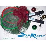 1 Zap Racket TM (Trademarked) - Lightweight, No Batteries Needed, Rechargeable Mosquito / Fly / Bug Zapper with Detachable Power Cord and Light -- HOLIDAY SALE