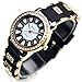 Geneva Polyurethane Fashion Crystal Women's Watch