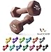 Wacces Neoprene Dipped Coated Set of 2 Dumbbells Hand Weights Sets Non Slip Grip 2 x 15 LB