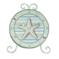 Stripe Nautical Wood Table Clock