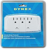 Dynex 3-Outlet Wall-Mount Surge Protector DX-3OUT