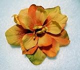 IMAGE OF NEW Golden Yellow Delphinium Flower Hair Clip, Limited.