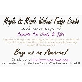 Creamy Maple & Maple Walnut Fudge Combo