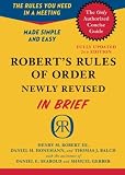 Roberts Rules of Order Newly Revised In Brief, 2nd edition (Roberts Rules of Order in Brief)