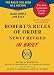 Robert's Rules of Order Newly Revised In Brief, 2nd edition (Roberts Rules of Order in Brief)