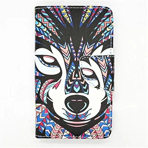 Mybase-L70 Case, LG Optimus L70 Case Animal Pattern Premium PU Leather Wallet Flip Protective Skin Case with Magnetic Closure for LG Optimus L70 Case(Built-in Credit Card/ID Card Slot Newly Printing Inside)+ Tikeda Stylus