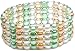 4 Rows of Fresh Water White/Beige/Copper/Teal Colored Pearls with Sterling Silver