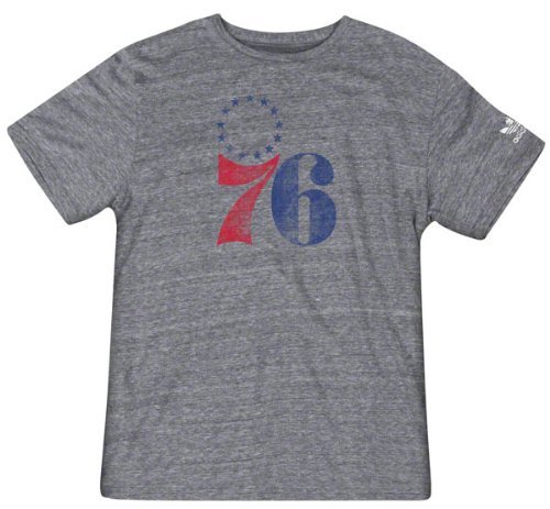 Philadelphia 76ers Adidas Vintage Big Retro Logo Premium T-Shirt